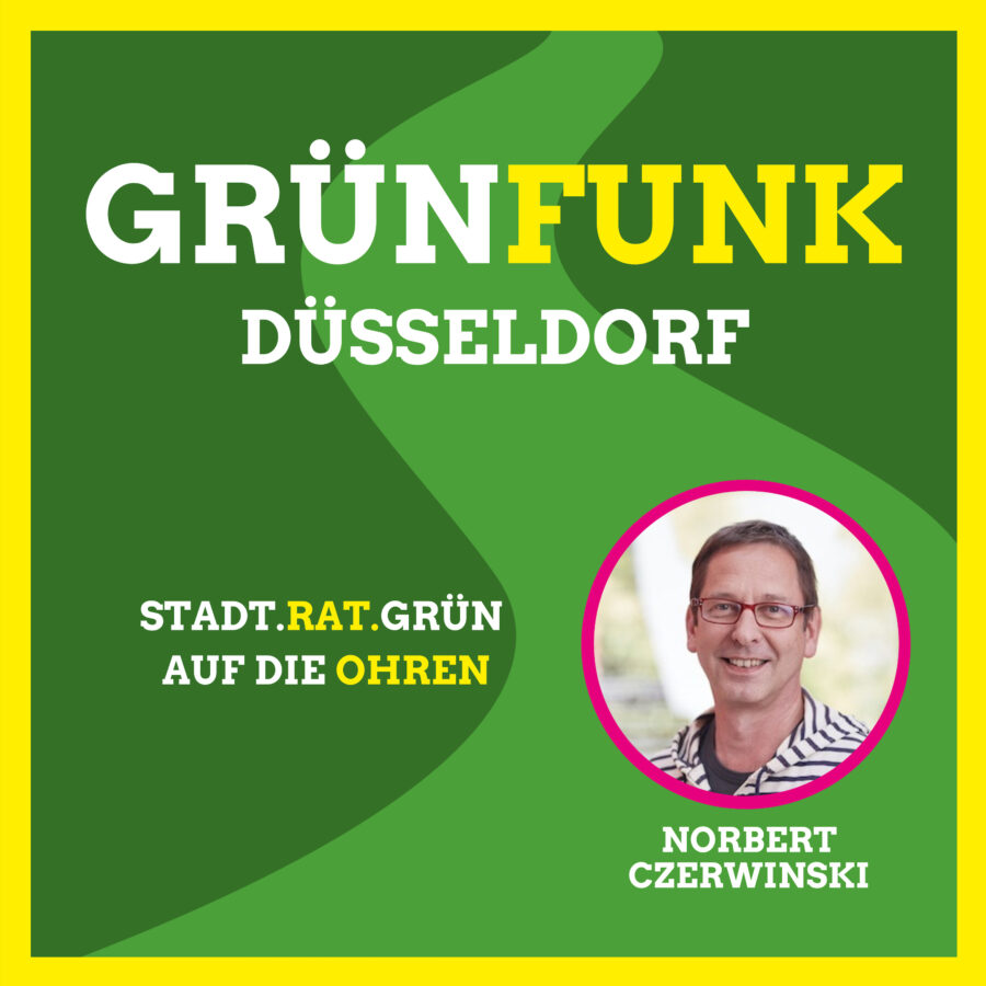 Cover Grünfunk, Rheinkurve stilisiert, mit Norbert Czerwinski